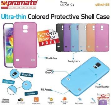 Promate Pink Gshell S5 Ultra-thin Colored