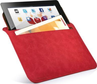Promate Red iSleeve.2 iPad premium protective case
