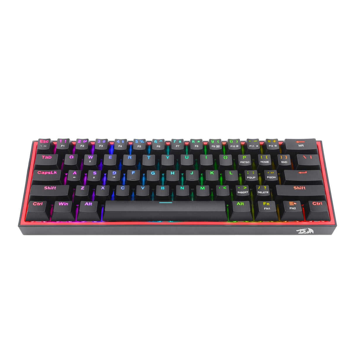 Redragon K617 FIZZ 60% Wired RGB Gaming Keyboard - Black