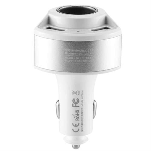 Remax RCC218 Journey Black 4.8A Fast Dual USB Car Charger