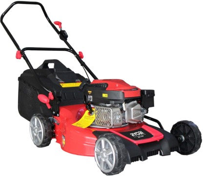 Ryobi Petrol Fuel Rotary Push Lawn Mower (Red, Black)