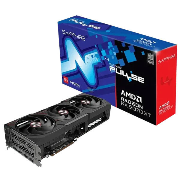 SAPPHIRE PULSE AMD RADEON™ RX 9070 XT Gaming Graphics Card with 16GB GDDR6