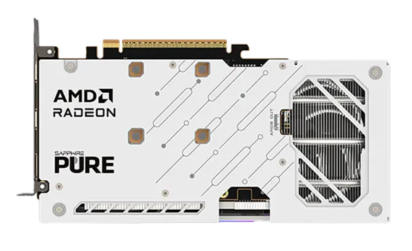 SAPPHIRE PURE AMD RADEON™ RX 9060 XT Gaming Graphics Card with 16GB GDDR6 - White