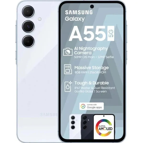 Samsung 256GB | Galaxy A55 5G | NAVY (Blue, 256 GB) (8 GB RAM)
