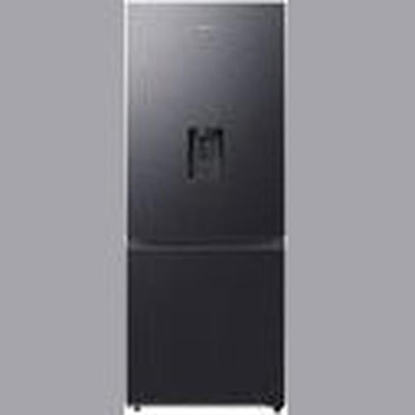 Samsung 459 L Double Door Bottom Mount Fridge (Black, Bottom Freezer with Water Dispenser and All Round Cooling)