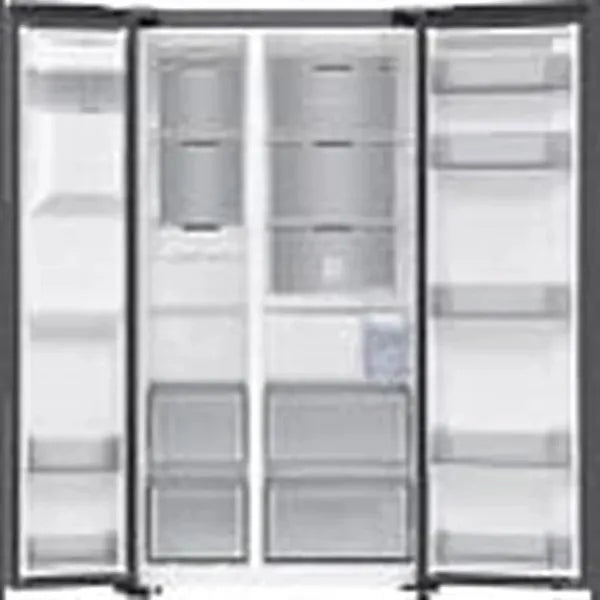 Samsung 617L Frost-Free Side-by-Side Refrigerator with AI Inverter Technology (RS70F65K2TFA, Refined Inox)