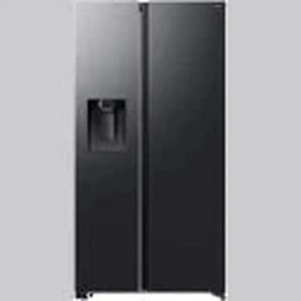 Samsung 617L Gentle Black Matt Frost Free Side by Side Refrigerator with AI, Ice, and Water Dispenser