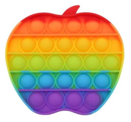 Sceedo Pop It Bubble Apple Fidget Rainbow