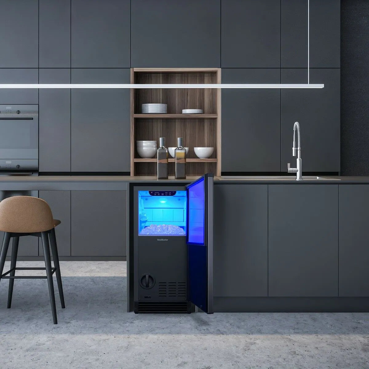 SnoMaster 30kg Plumbed-In Bullet Type Ice Maker - SMIC-25