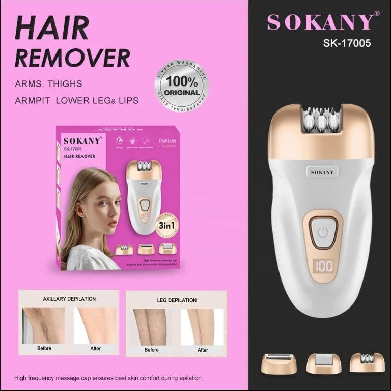 Sokany 3 In 1 Lady's Hair Remover