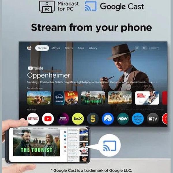 TCL P7K-UK QLED Direct LED 4K HDR Smart Google TV