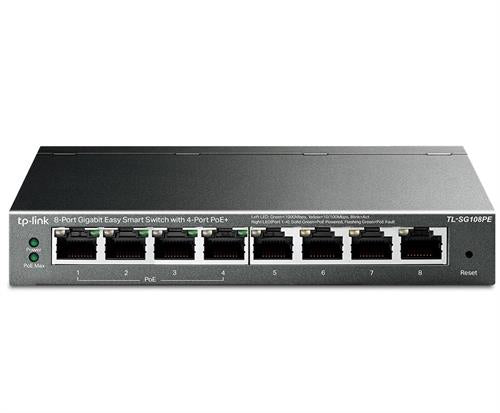 TP Link 8 Port Gigabit Easy Smart Switch with 4 Port PoE