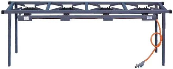 Totai 08/400C 4-Burner Cast Iron Manual Gas Stove with LPG Fuel - Blue