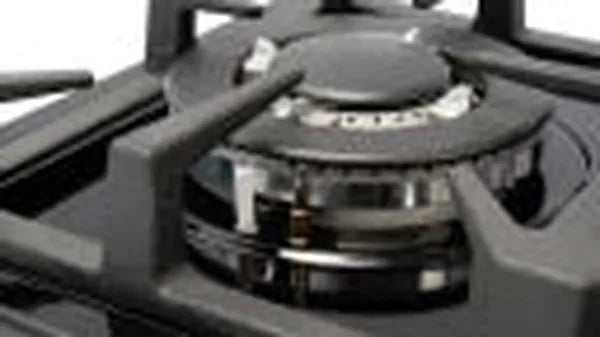 Univa BLK-02 2-Burner Stainless Steel Manual Gas Stove for LPG - Sleek Black Design