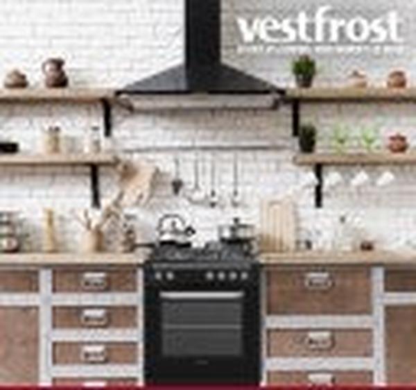 VESTFROST VFR60GE.MB 60cm Steel Automatic Gas Stove with 4 Burners and Electric Oven - Silver/Black