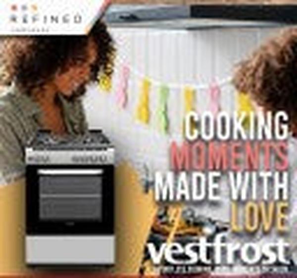 Vestfrost VFR60GG.SV 60x60cm Freestanding Gas Cooker with Oven - 4 Burners, Silver