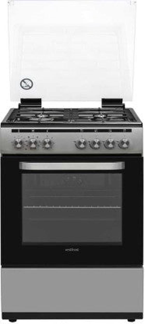 Vestfrost VFR60GG.SV 60x60cm Freestanding Gas Cooker with Oven - 4 Burners, Silver
