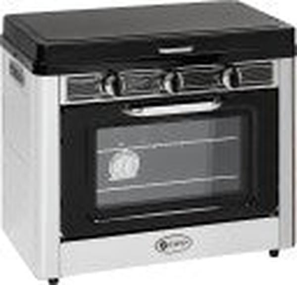 Zero Appliances 2 Burner Stainless Steel Camping Gas Stove with Oven - Portable Automatic Ignition, 20L Oven Capacity, Ideal for RVs and Outdoor Cooking