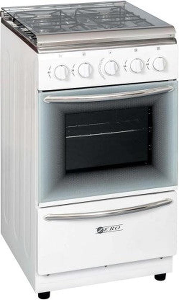 Zero Appliances Zero 50 Stainless Steel 4-Burner Gas Stove with Oven and LPG Compatibility