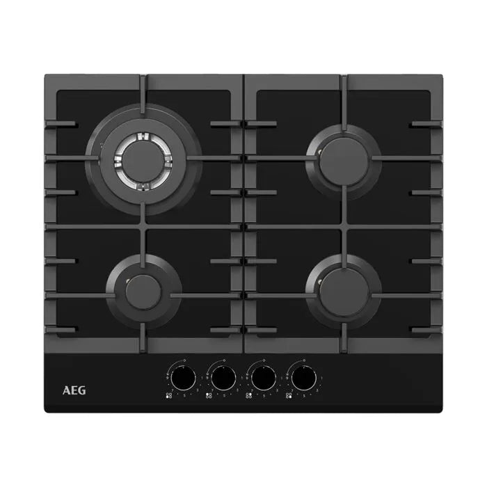 AEG 60cm Glass Finish Gas Hob - AEGZA60BIH1