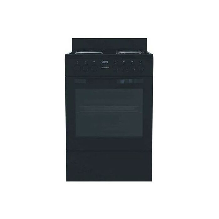 DEFY 60cm Black Stove F/Control - DSS612