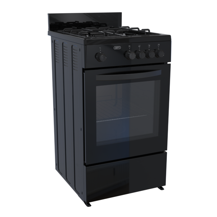 Defy Black 4 Burner Full Gas Stove - DGS568