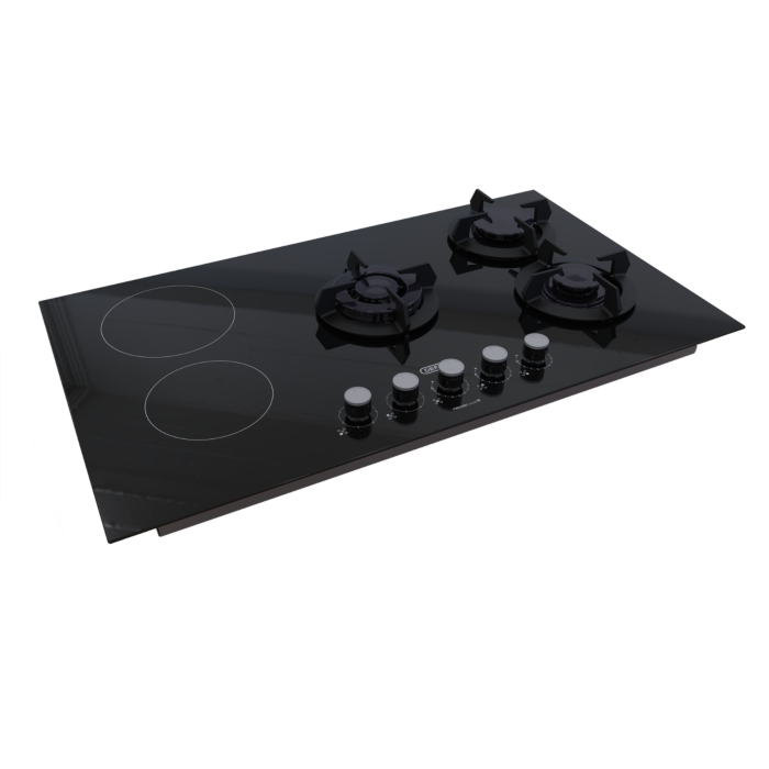Defy Black Glass Dual Fuel Hob - DHG902