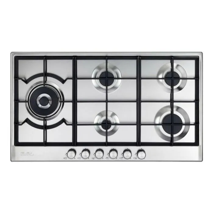 Elba 90cm Silver Gas Hob - 02/ELIO95-565