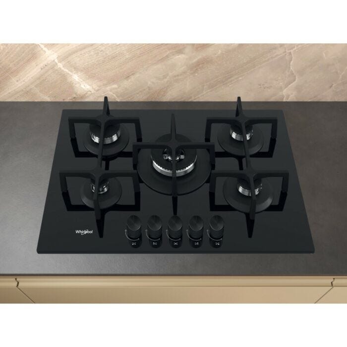 Whirlpool Black 5 Burners Gas Hob - GOA7523/NB1