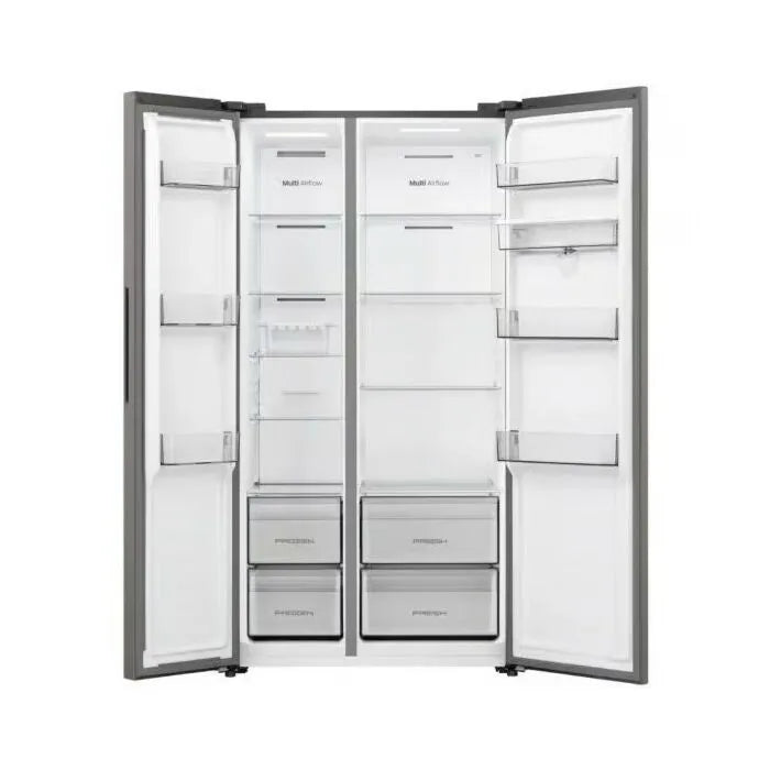Hisense 541l Titanium Silver Side By Side Refrigerator - H680SIT-WD