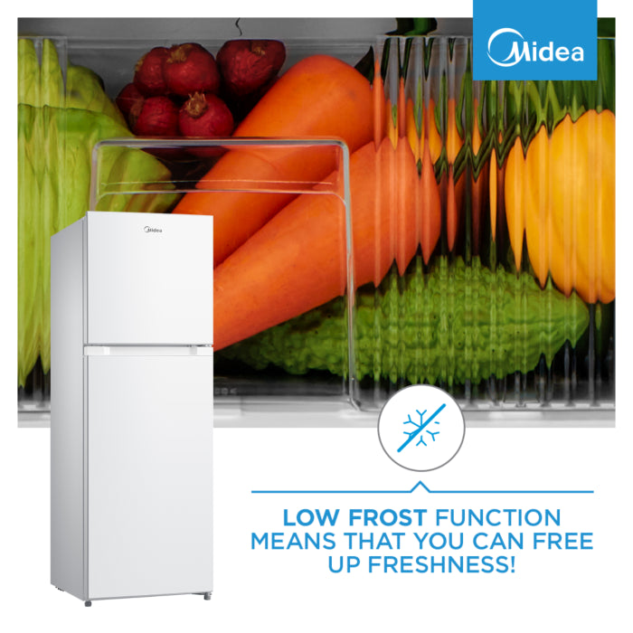 Midea 173l White Fridge Top Mount Freezer - HD-216FNWHITE