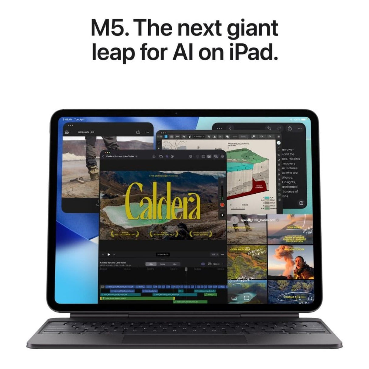 Apple 13-inch iPad Pro Tablet with M5 Chip - 1TB ROM, 16GB RAM, iPadOS 26, Wi-Fi 7, 5G Cellular, Space Black