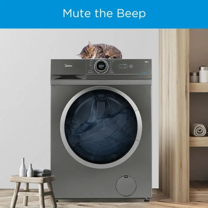 Midea 6kg Titanium Front Loader Washing Machine - MF100W60-T