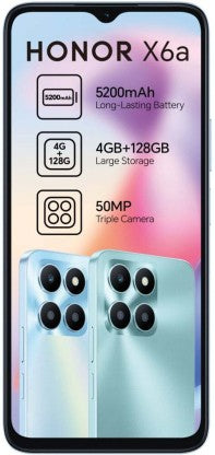 Honor X6A (Sky Silver, 128 GB) (4 GB RAM)