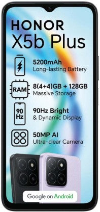 Honor X5B PLUS 64GB 4G DS (Black, 64 GB) (6 GB RAM)