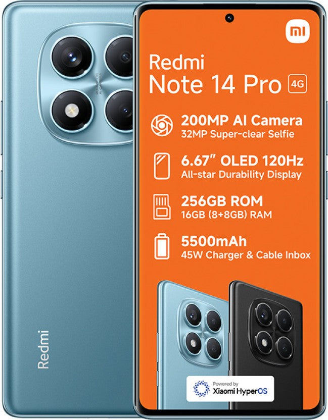 Xiaomi Note 14 Pro 4G Dual Sim (Blue, 256 GB) (8 GB RAM)