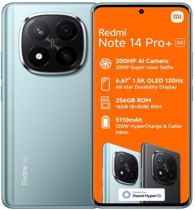 Xiaomi Note 14 Pro+5G (Frost Blue, 256 GB) (8 GB RAM)