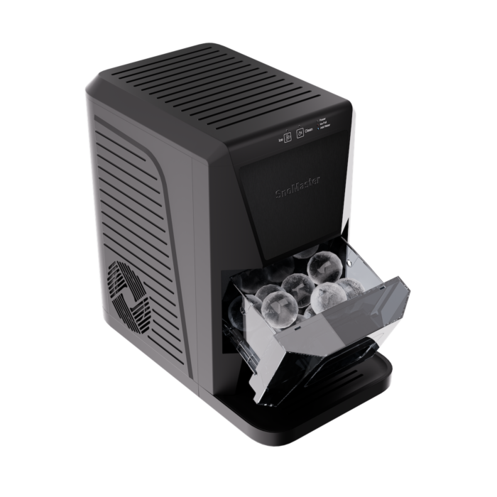 SnoMaster Black Counter-Top Sphere-Ball Ice-Maker - SMIC-50