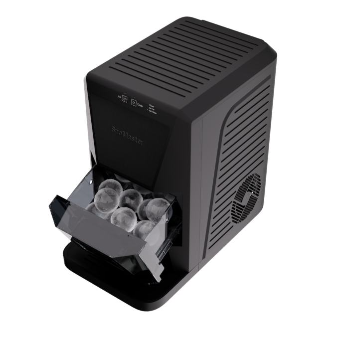 SnoMaster Black Counter-Top Sphere-Ball Ice-Maker - SMIC-50