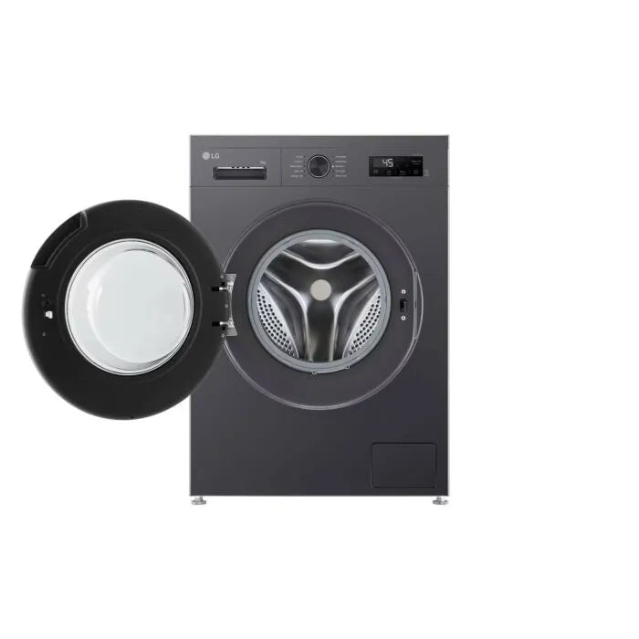 LG 9KG Black Finish Front Loader Washing Machine - F2Y1VYP6J