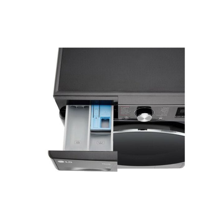 LG 13kg Platinum Black Front Loader Washing Machine - F4Y9LWP2ZB