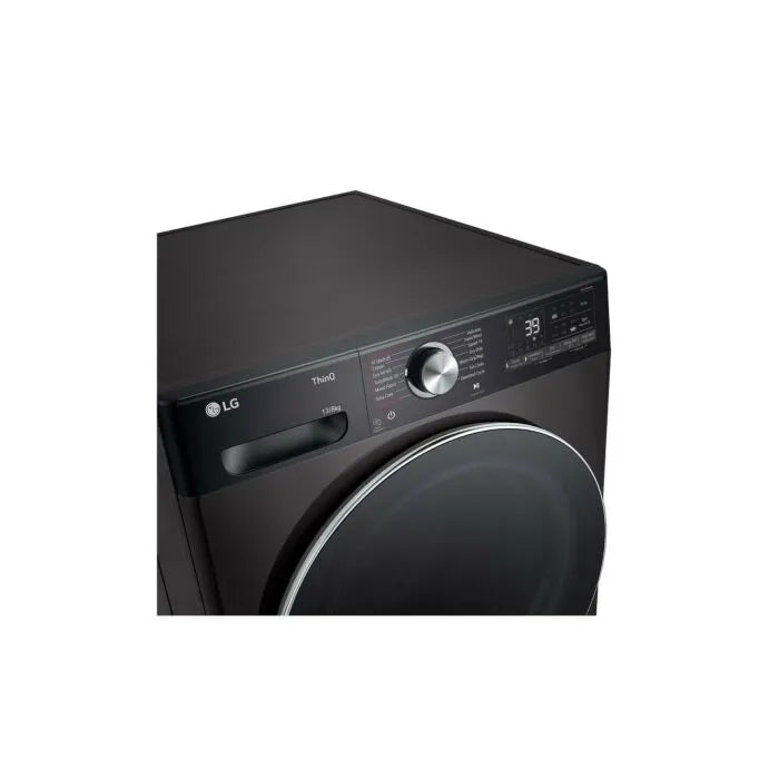 LG 13/8kg Black Finish Front Loader Washer Dryer Combo With AI DD™ & Steam+™ - F4Y9LCP2ZB