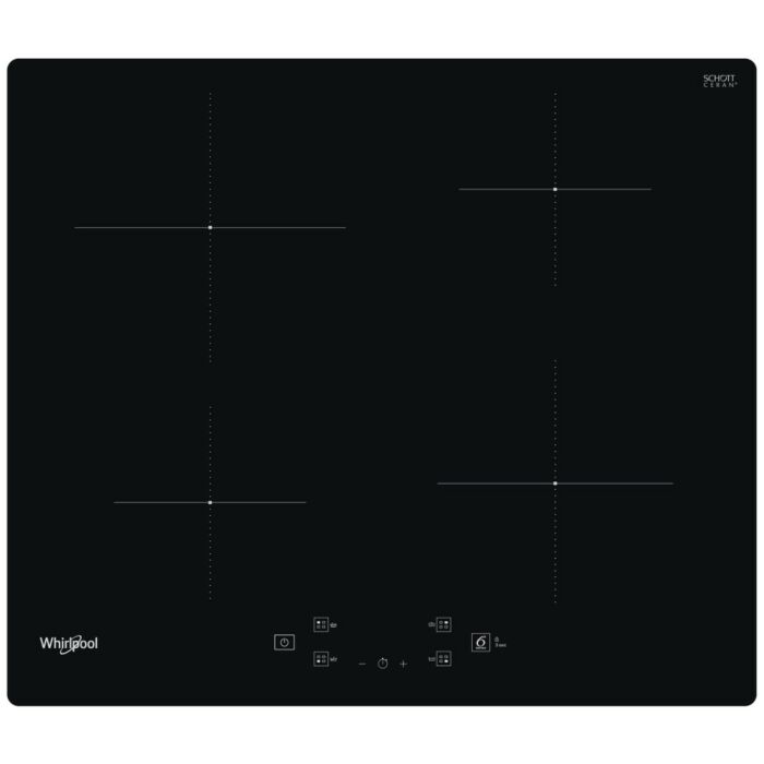 Whirlpool 60cm Black Induction Glass-Ceramic Hob - WSQ2160NE