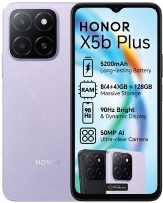 Honor X5b Plus 128GB LTE Dual Sim (Starry Purple, 128 GB)