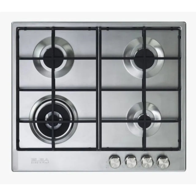 Elba 60cm Stainless Steel 4 Burner Gas Hob - 02-ELIO65-445L
