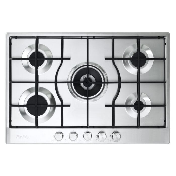 Elba Elio Light 70cm Stainless Steel 5 Burner Gas Hob - ELIO75-545L