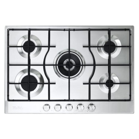Elba Elio Light 70cm Stainless Steel 5 Burner Gas Hob - ELIO75-545L