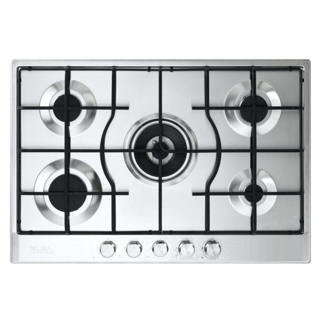 Elba Elio Light 70cm Stainless Steel 5 Burner Gas Hob - ELIO75-545L