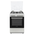 Elba Essential 60cm 4 Burner Gas Stove With Electric Oven Silver - 04/66CL442