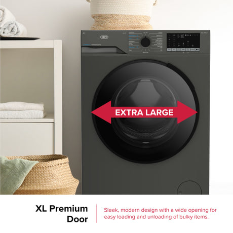 Defy 10kg Manhatten Grey Front Loader Washing Machine - DAW397
